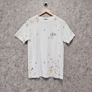 🚩steal Authentic Dior Artistic Splatter Short Sleeve Tee